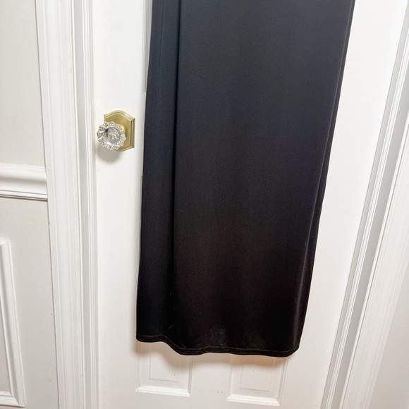 Ann Taylor Womens Black Sleeveless Maxi Tank Dress Size 12 Maxi Long Elegant - Picture 4 of 10